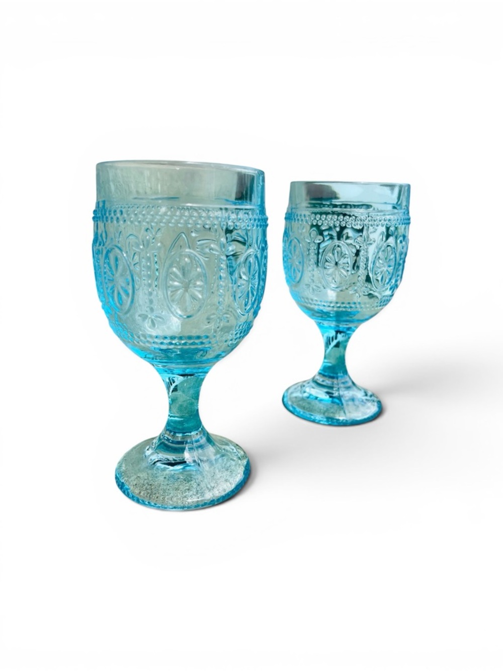 The Pioneer Woman Adeline Embossed Footed Goblets - Set of 2